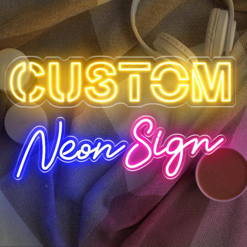 t亚马n逊霓虹灯广告牌派对装饰英文字ZXU灯Cusomneonsig发光灯母