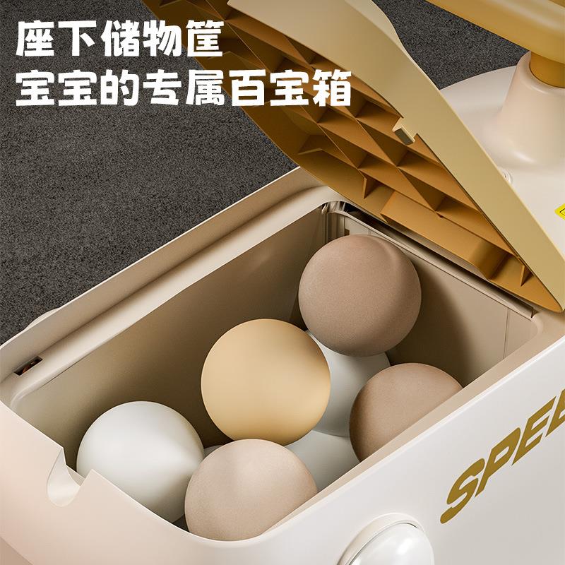 儿童滑行车3-6岁宝宝滑步车玩具可坐四轮挖掘机灯光音乐滑行车