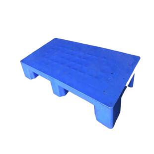 九脚平面塑胶卡板塑料单面平板卡板托盘防滑四面进叉车栈板