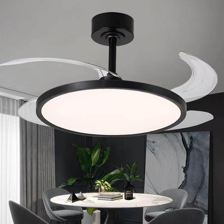 风扇灯2025吊扇灯客厅餐厅卧室房间一体带电风扇中山灯具吸顶家用