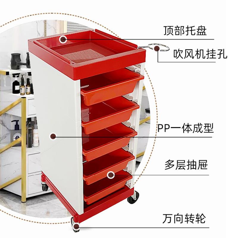 美发小推车发廊专用理发店工具柜子烫染工具车美甲车多功能收纳车