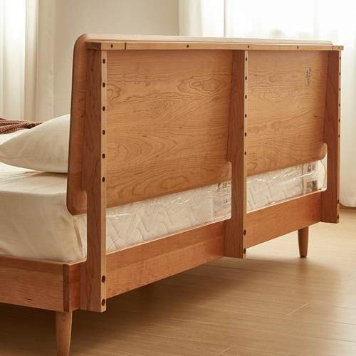 小岛床1.5米实木床日式樱桃木榻榻米1米2单人床1米8双人床