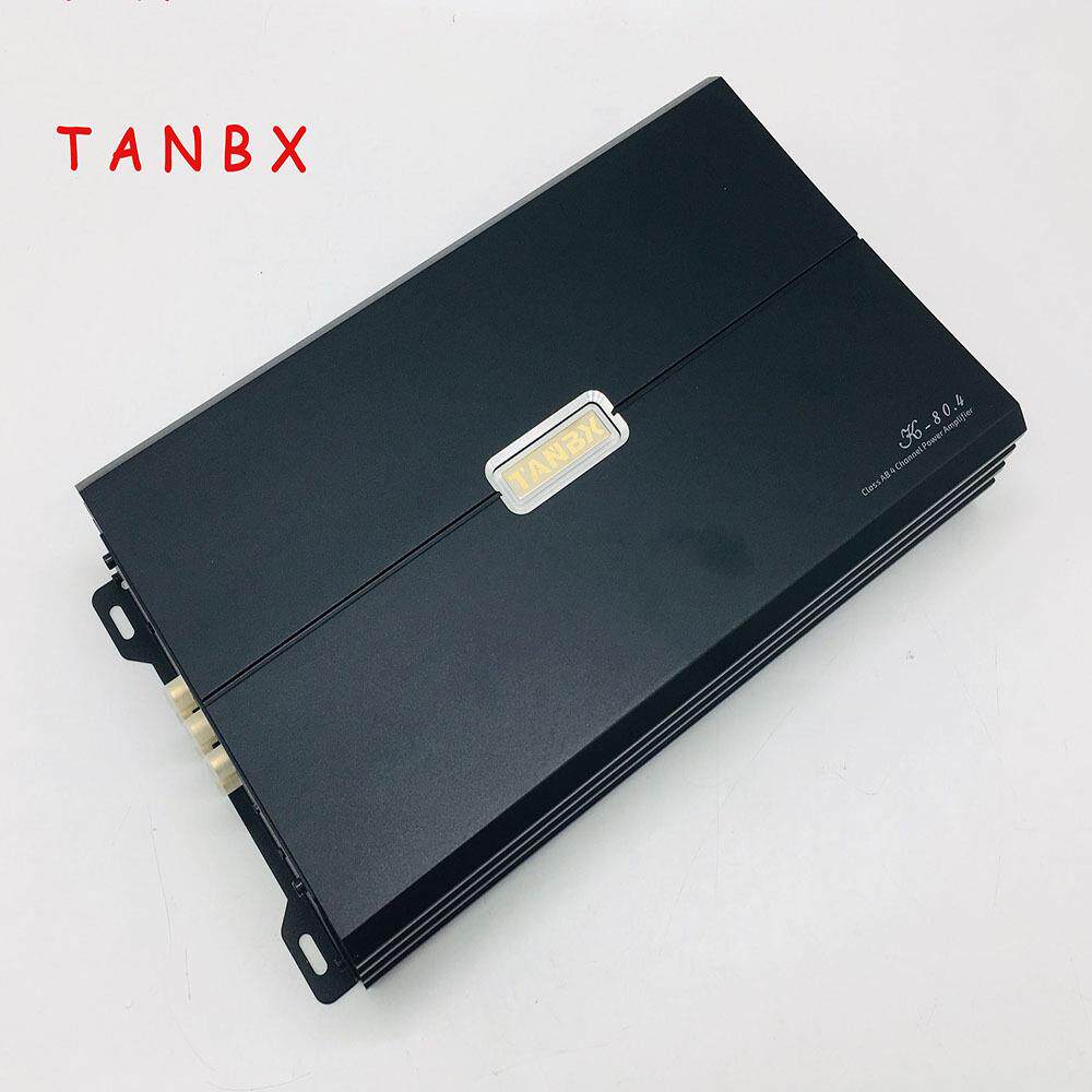 TANBX80.4四路功放汽车音响改装12VD类功率扩大器推套装同轴