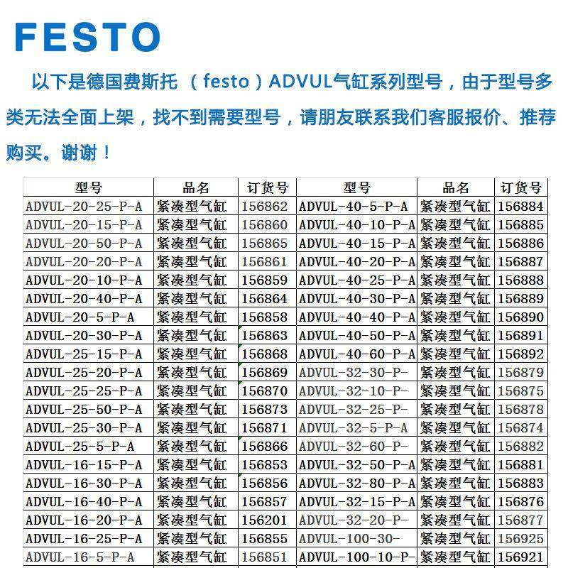 费斯托festo气缸活塞杆ADVUL-12-16-20-25-32-40-50-63-80-100P-A,标准件/零部件/工业耗材,气缸,淘宝优惠券,粉丝福利购,淘宝优惠卷