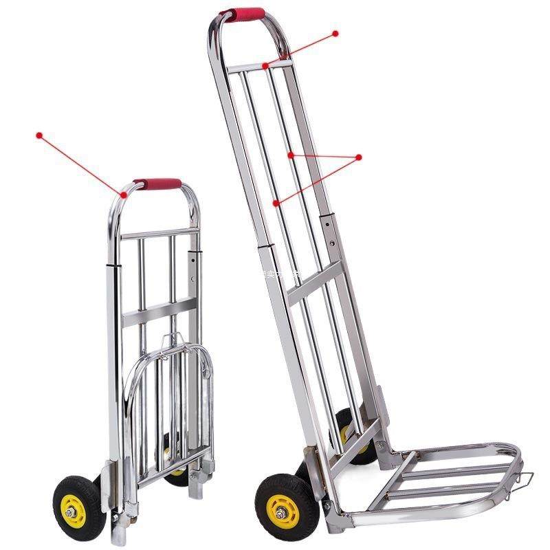 不锈钢家用折叠行李车载重手拉车搬运拖车便携货拉杆车小拉车买菜,收纳整理,便携购物车,淘宝优惠券,粉丝福利购,淘宝优惠卷