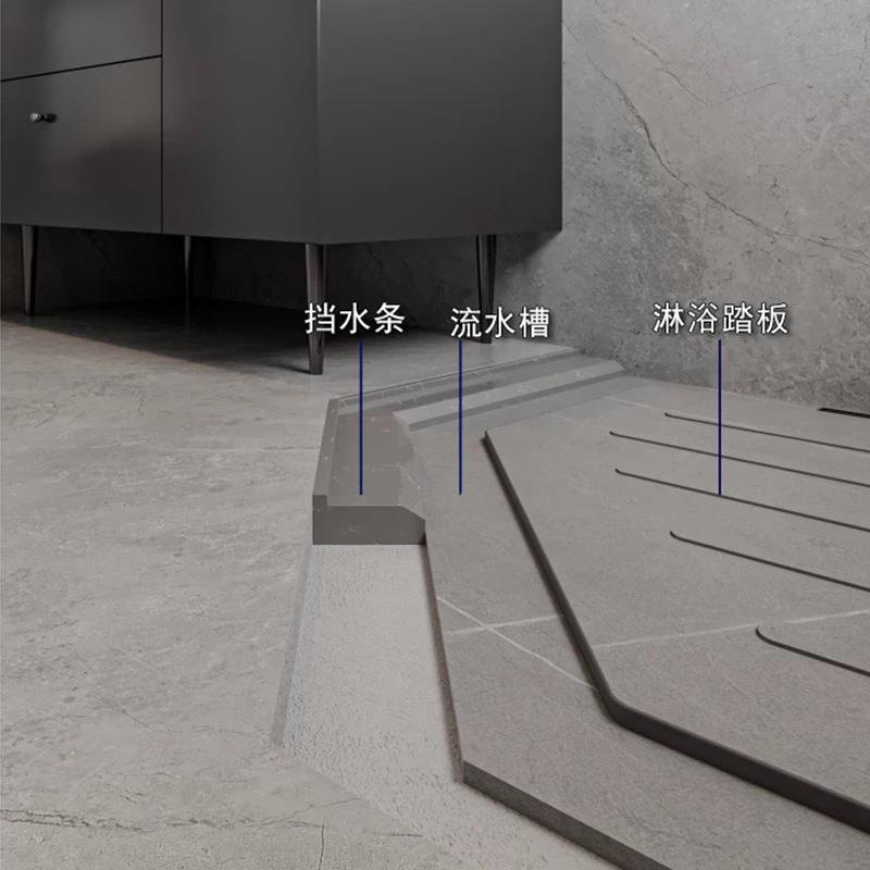 极简挡水条卫生间地面防潮隔水自粘淋浴房地板贴厕所地砖干湿分离