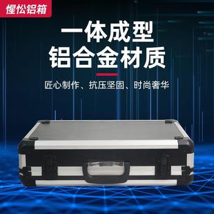 铝合金仪器箱锁扣手提金属包角结构缓冲防振海绵防震工具箱