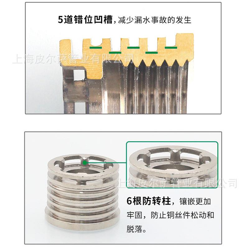 suban索邦ppr管中国红水管接头配件家装管件淋浴加长连体内弯头