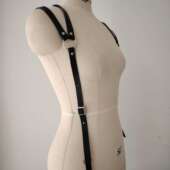 侧夹款 带后背式 男士 吊裤 背带夹鸭嘴夹扣肩带厂家直销 背带法式 经典