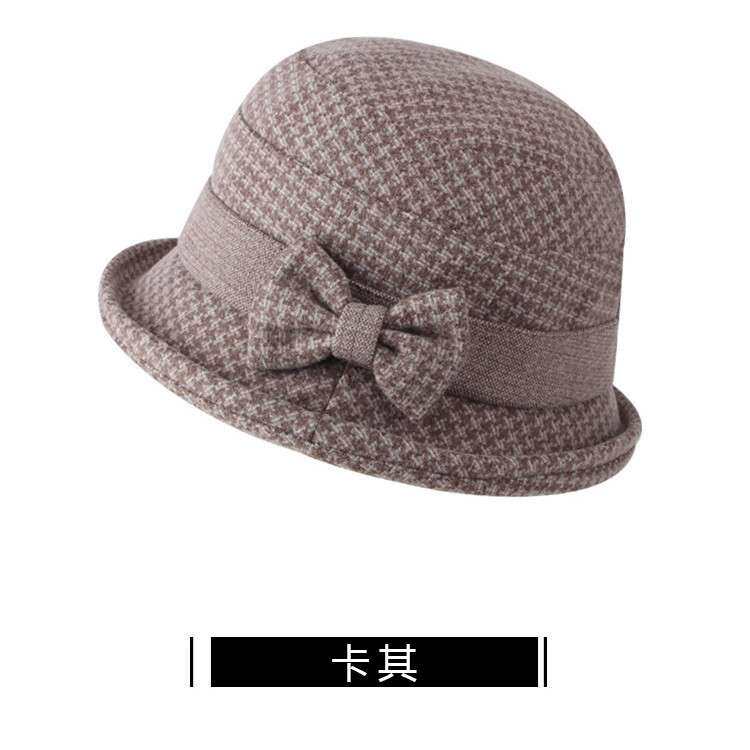 秋冬季中老年人帽子女妈妈奶奶老太太渔夫帽冬天保暖老人礼帽盆帽