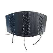 宽腰带女士仿皮绑带弹力松紧腰封搭裙子 束腰修身 现货 跨境个性