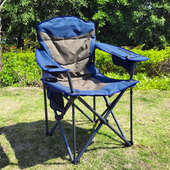 户外便携折叠扶手椅凳太师椅沙滩钓鱼露营加办公椅子棉椅新疆 包邮
