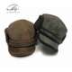 跨境显高档帽子男秋冬季 保暖鸭舌帽户外防风防寒棉帽中老年平顶帽