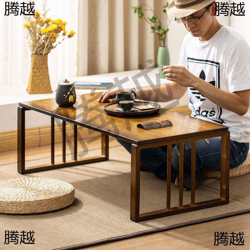 楠竹飘窗小茶几榻榻米日式矮桌子茶桌小桌子卧室坐地折叠炕桌家用