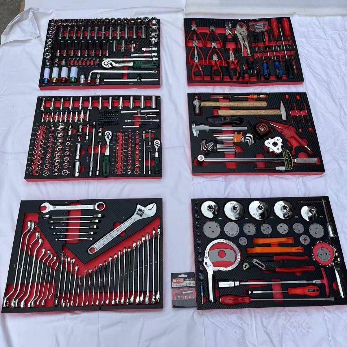 七层工具车带6抽工具388件汽修套装汽车改装大中小全套汽修工具