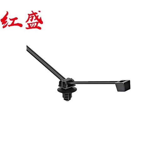 T18RFT4分体式扎带杉树头插销螺旋式固定锁孔两件式线束捆绑带