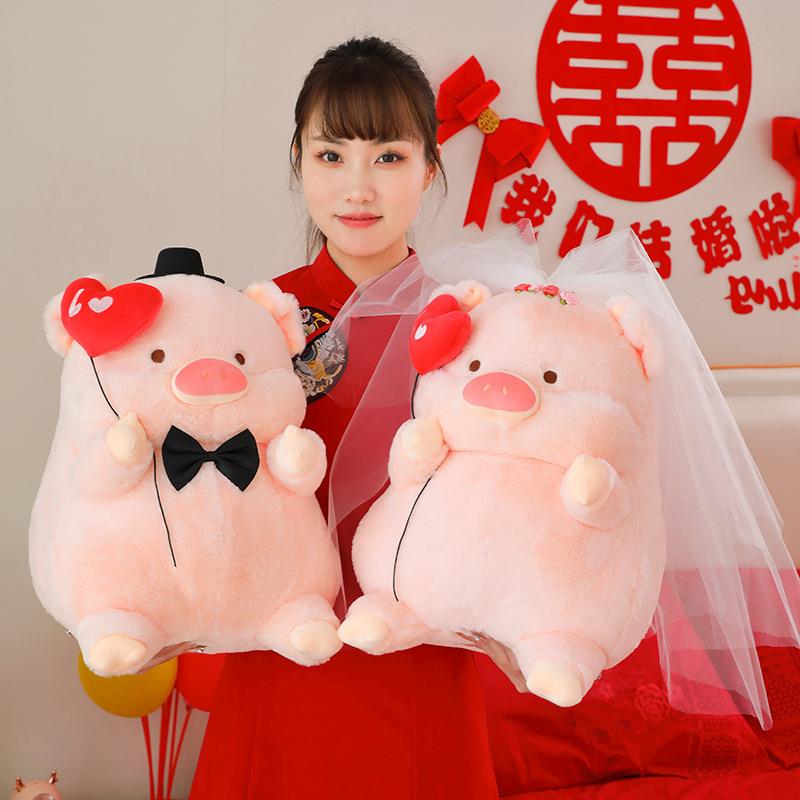 爆款婚庆压床娃娃婚房婚庆摆件玩偶结婚公仔喜庆娃娃床上娃娃一对