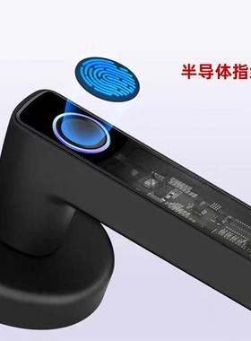 tuyaAPP东南亚爆款三杆式指纹锁球锁球形指纹锁一握开把手锁