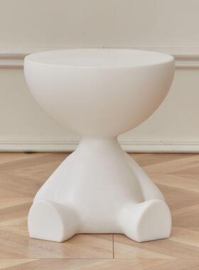 Q1L奶油风创意平头茶几家用小户型沙发边几轻奢卡通塑料摆件