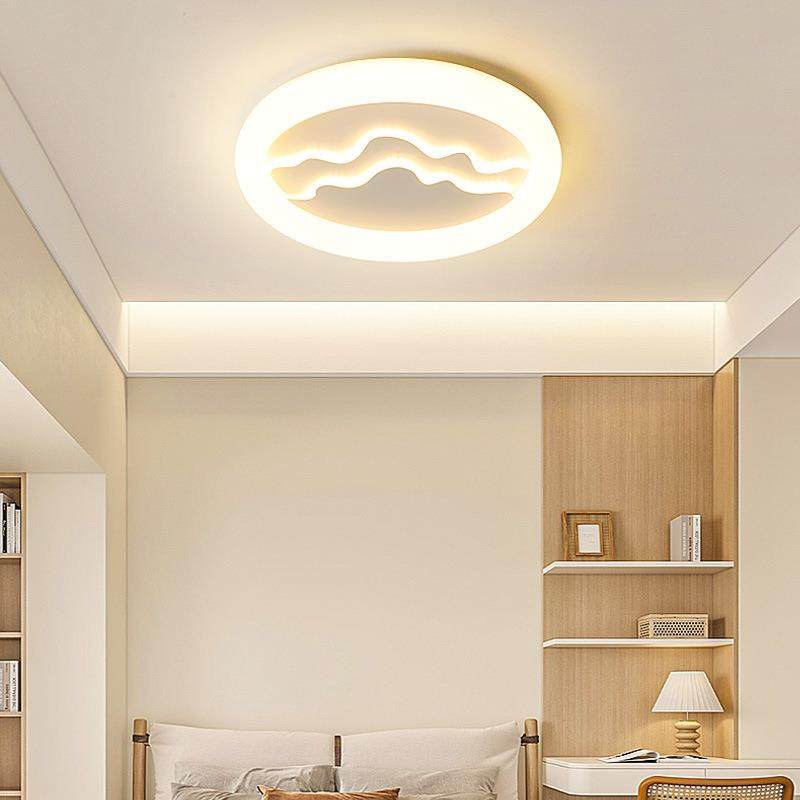 奶油风吸顶灯2025新款主卧室灯设计师款创意智能广东中山房间灯具