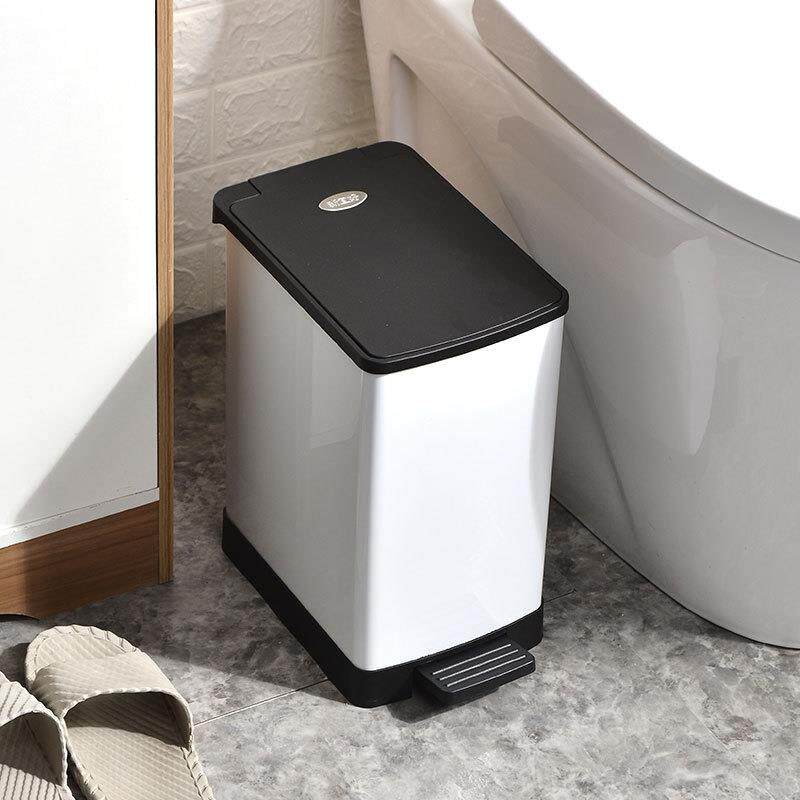 GAOK家用方形脚踏垃圾桶不锈钢带盖厨房大号卫生间7758/7738/7728