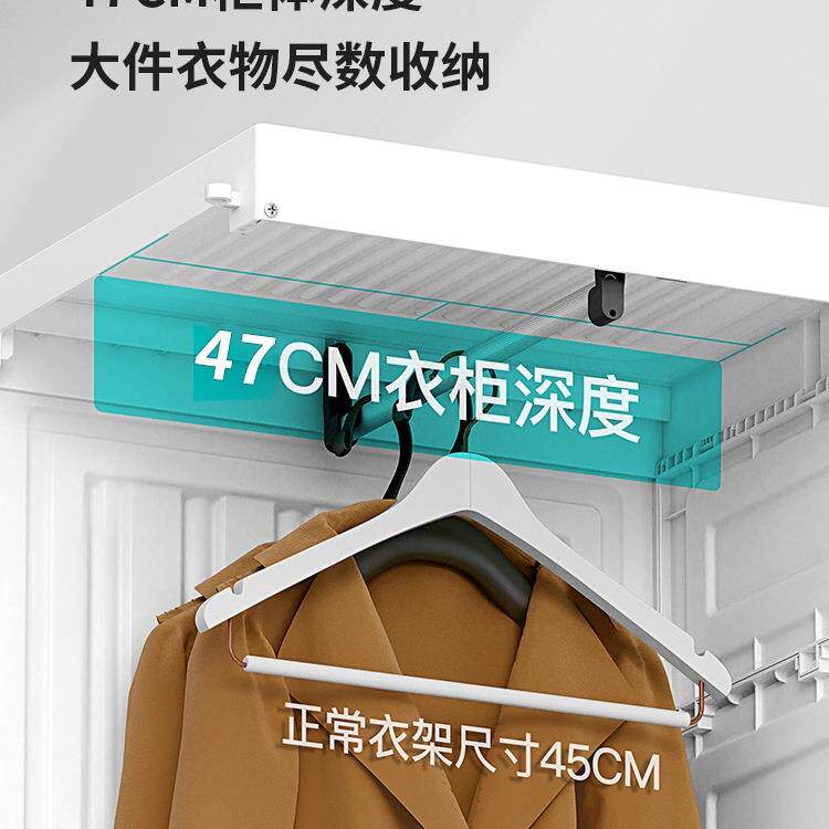 蚂蚁盒子免安装衣柜简易约布衣柜家用卧室出租房现代塑料组装柜子