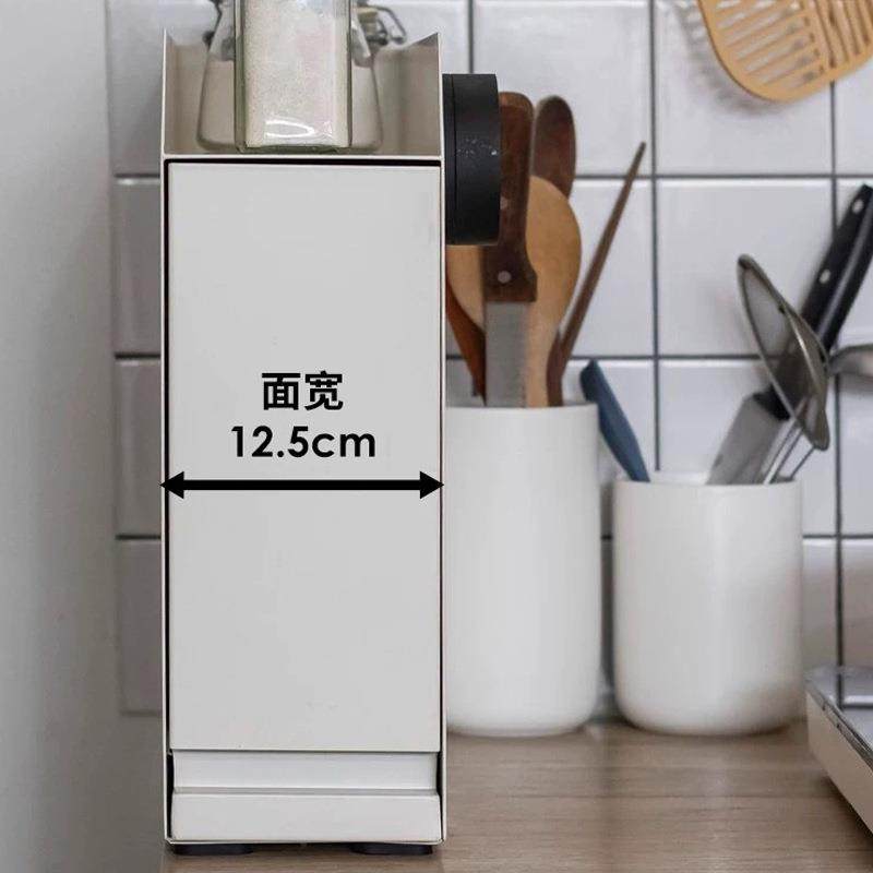 厨房调料置物架家用铁艺窄款台面抽屉式调味品收纳整理架