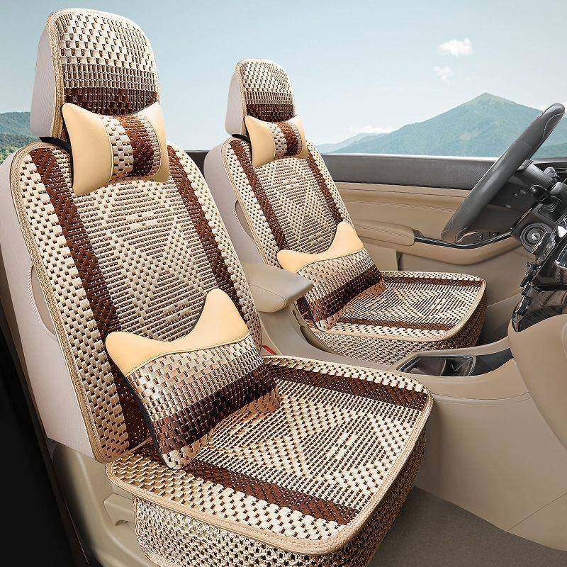 透气五座四季通用专用夏季全包单座汽车座套冰丝汽车坐垫七座夏天