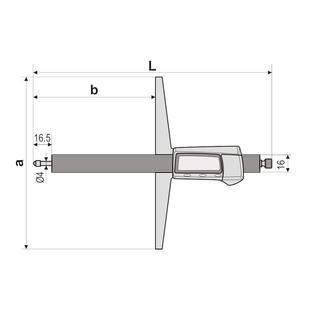 广陆IBL0大量程数深度表 快显深测表显317