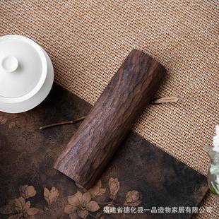 纯手工北茶美黑胡桃木茶则荷茶铲道六CZ 965君子茶复古勺茶实木茶