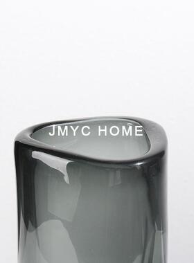 花简约玻璃插花器软装厅饰品样板房茶餐厅吧台桌面客CVU几柜干瓶