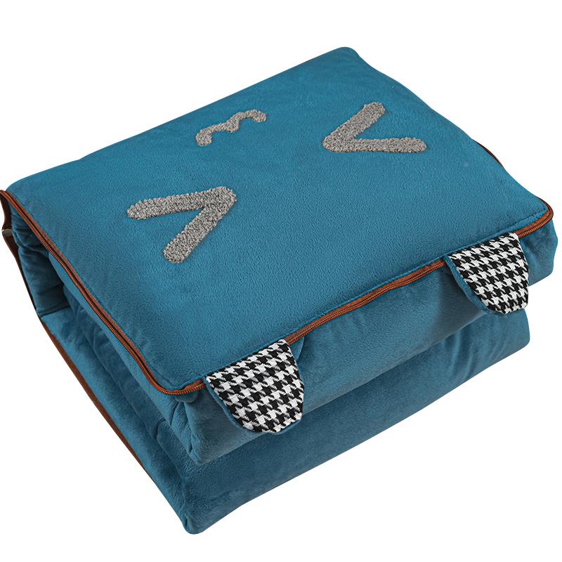 AL抱枕毯被F76557TJ子两用折室叠款车6用抱枕子二合一办公沙发客