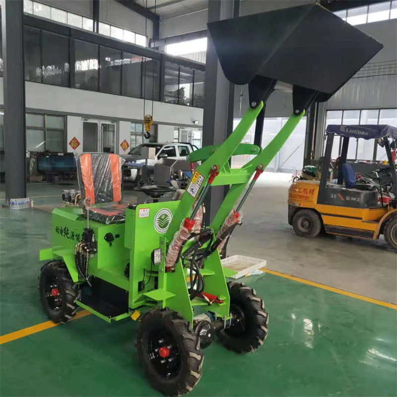 小型电动四驱装载机农用工地