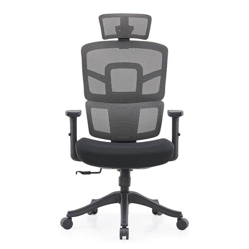 办公室会议椅带护腰人体工学椅透气网布靠背椅家用可旋转电脑椅
