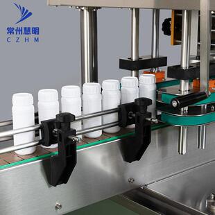 塑料玻璃瓶全自动旋盖机84酒精瓶直列旋盖机日化真空拧盖搓盖设备