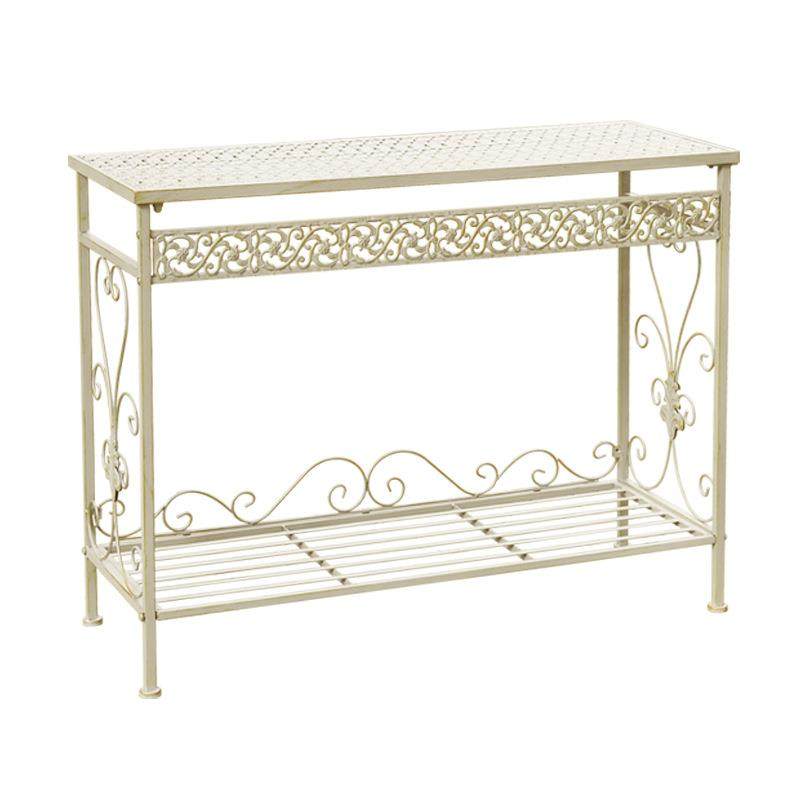 美式户外露台铁艺花架阳台复古多层置物架庭院花盆架落地式花园架