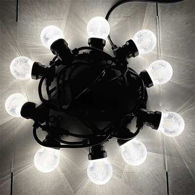 LEDG50气泡灯球串灯串水晶球气泡球户外庭院星空多彩装饰灯