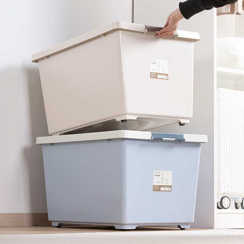 茶花 荣纳收纳箱卧室大中小号有盖带滚轮可叠加塑料储物箱整理箱,模玩/动漫/周边/娃圈三坑/桌游,模型制作工具/辅料耗材,淘宝优惠券,粉丝福利购,淘宝优惠卷