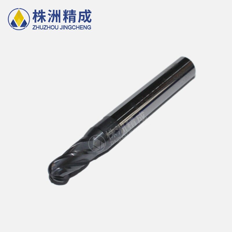 株洲钻石PM-4B-R2.5钨钢刀四刃直柄球头立铣刀仿形高速加工