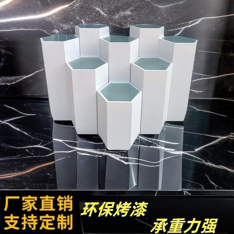 现货烤漆展示台六边形六角发光地台智能锁飞机模型展台智能展台