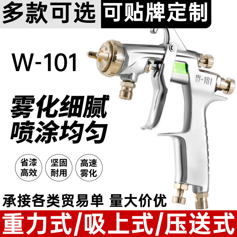 源头W101喷枪工业气喷漆枪0.8/1.0/1.3/1.5／1.8mm汽车家具喷漆枪