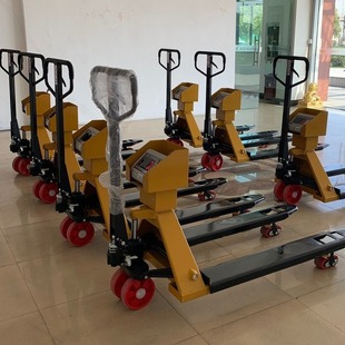 工厂物流液1吨压叉车秤电子液压地牛称3000k叉车电子磅