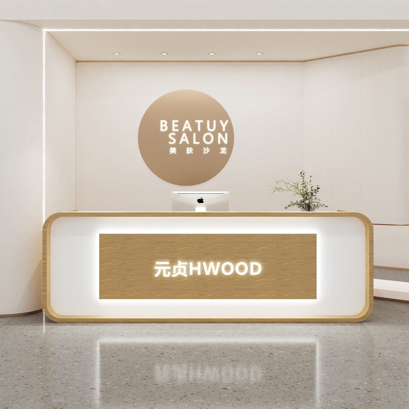 简约现代网红小型店铺收银台