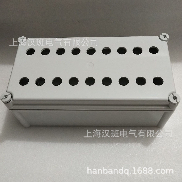 18位塑料按钮防水开关盒22mm双排启动停止电器控制设备面板操作盒