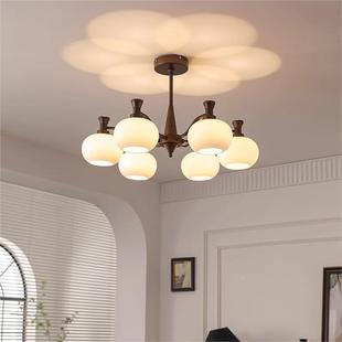 厅吊灯感灯美式中古风餐厅灯大厅主灯法复客古卧室式431中山灯具