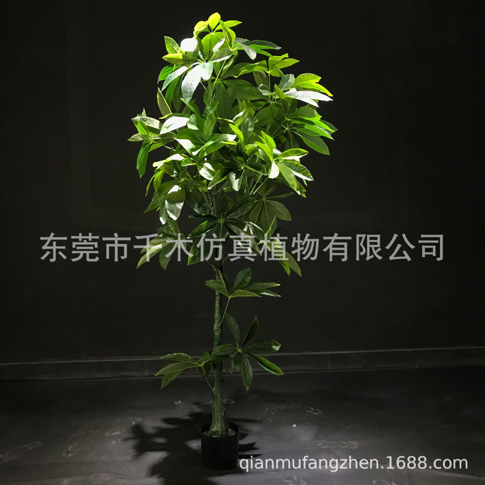 仿真发财树盆栽绿植室内装饰假花客厅假树摆设仿生花塑料植物盆景