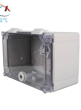 30X020X10透明密封箱塑料带锁接线6盒防水塑料密封箱透明盖304000