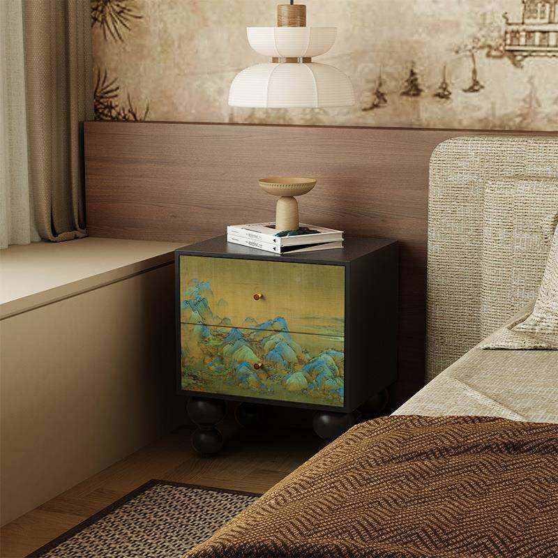 画新中式古风床头柜现代小柜子宿卧室收民纳床斗JJT头柜置国物柜,鲜花速递/花卉仿真/绿植园艺,其它园艺用品,淘宝优惠券,粉丝福利购,淘宝优惠卷