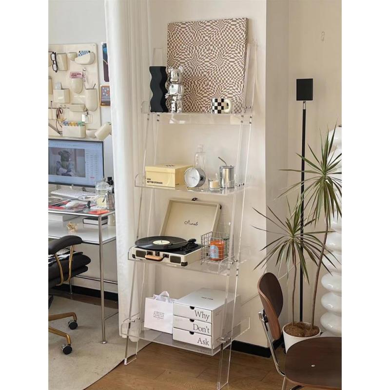 轻奢SJ001美式亚克力客厅用极简风落志地家置架简约绘物本收纳展