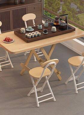 餐桌叠式小户型饭简易折出租吃方桌户外便携摆屋摊家用小IZX桌子